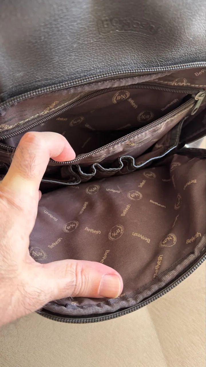 Mochila executiva em couro legítimo  - Foto 4