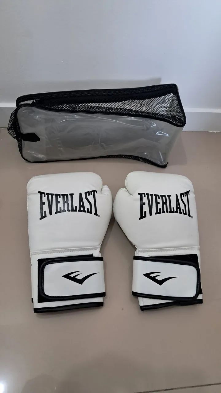 2 Pares de Luvas Everlast Core para Treino - Branca e Preta - Foto 2