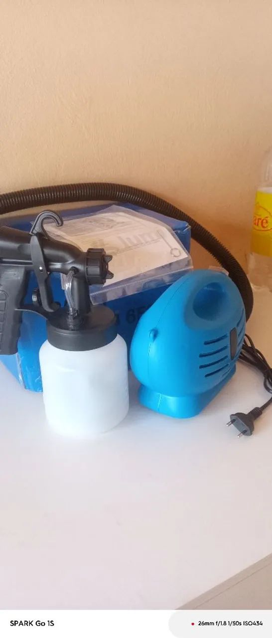 Pistola de pintura com compressor - Foto 5