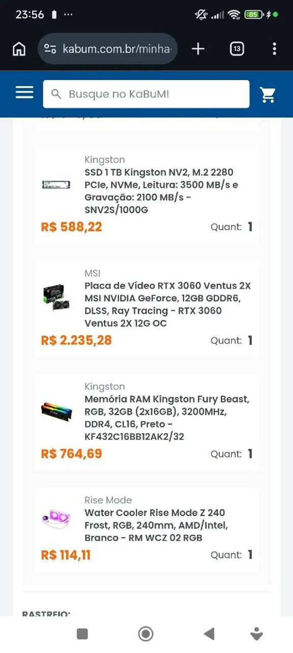 Placa de vídeo Rtx 3060 