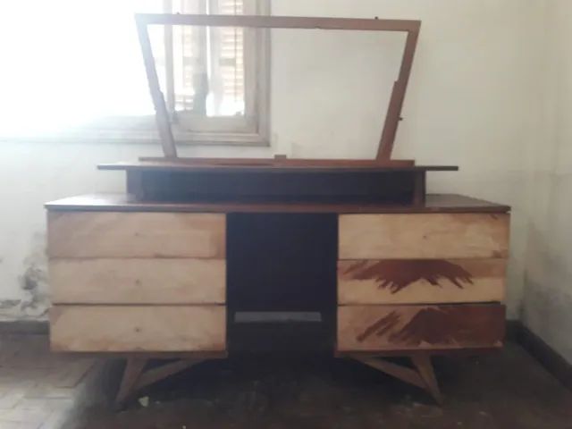 Penteadeira Vintage Em Torno Dos Anos 1940 Requer Restauro