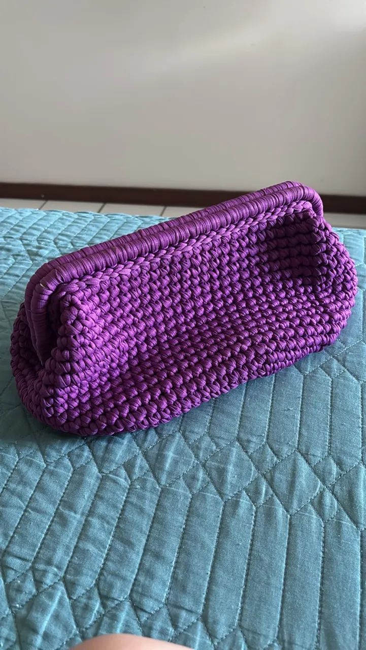 Bolsa média de Crochê 