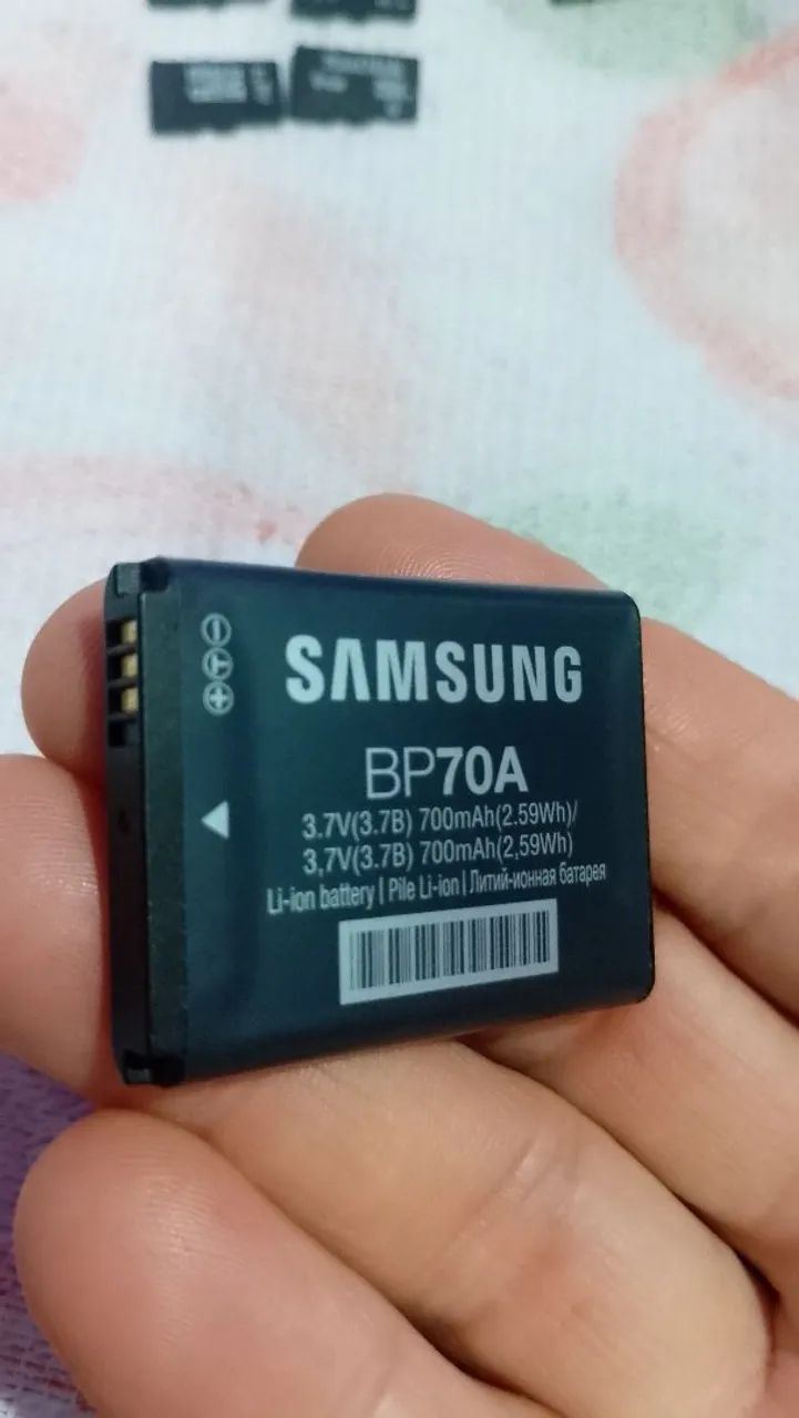 BATERIA ORIGINAL CÂMERAS SAMSUNG BP70A - Foto 2