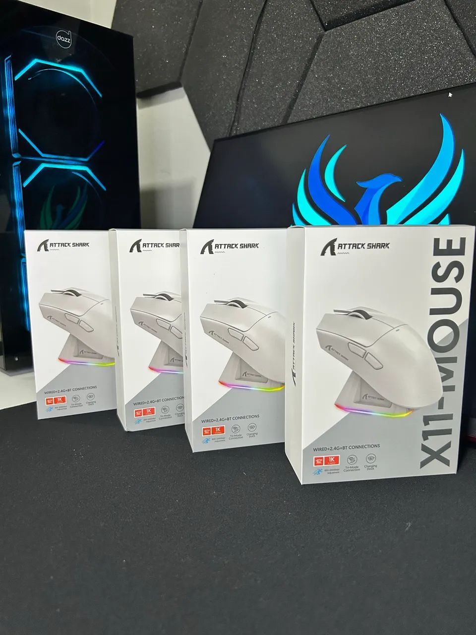 MOUSE GAMER X11 ATTACK SHARK BRANCO - Foto 3