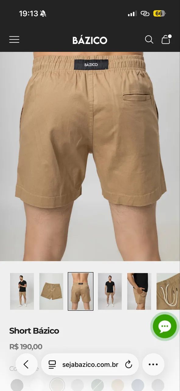 SHORTS BAZICO TAMANHO M E G  - Foto 2