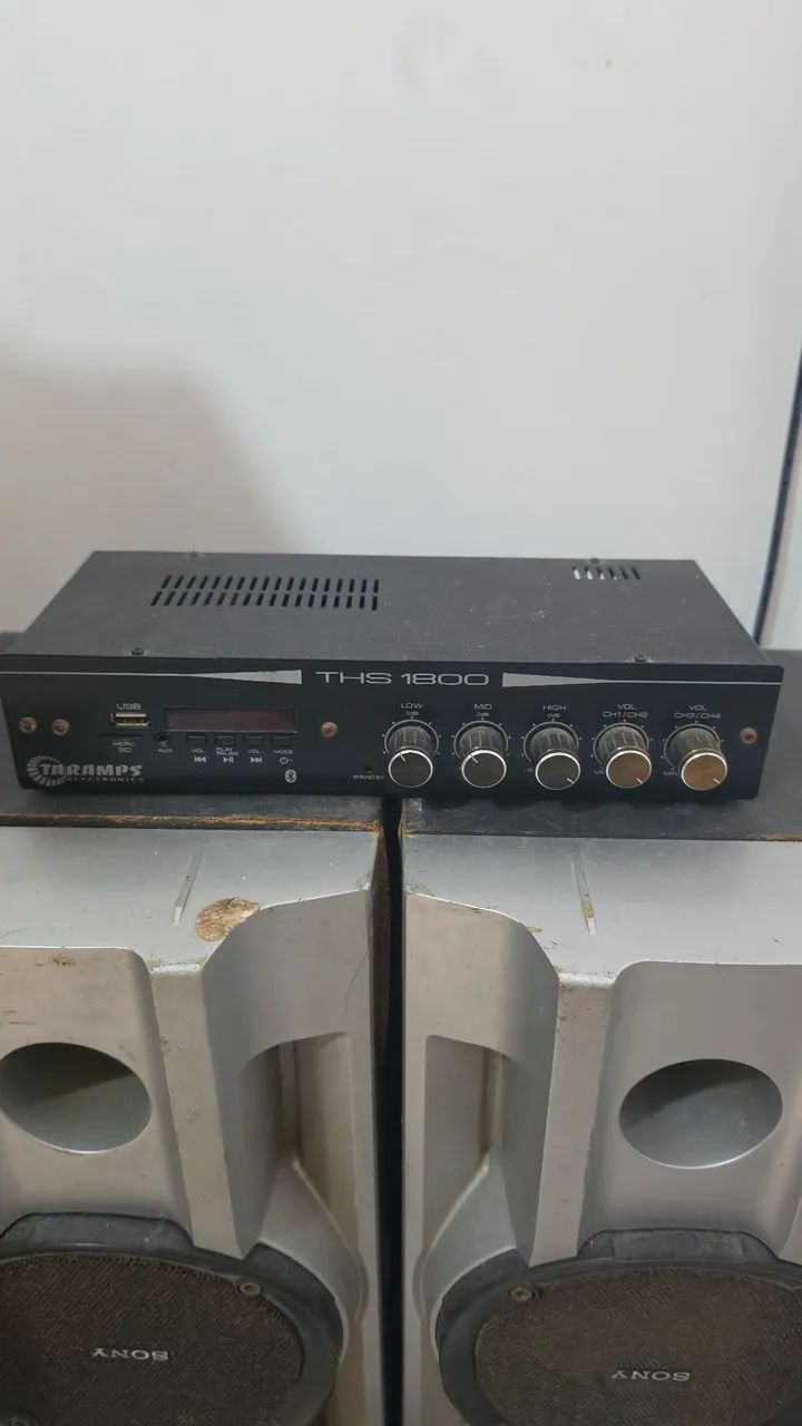 Amplificador Taramps ths 1800 e caixas  - Foto 2