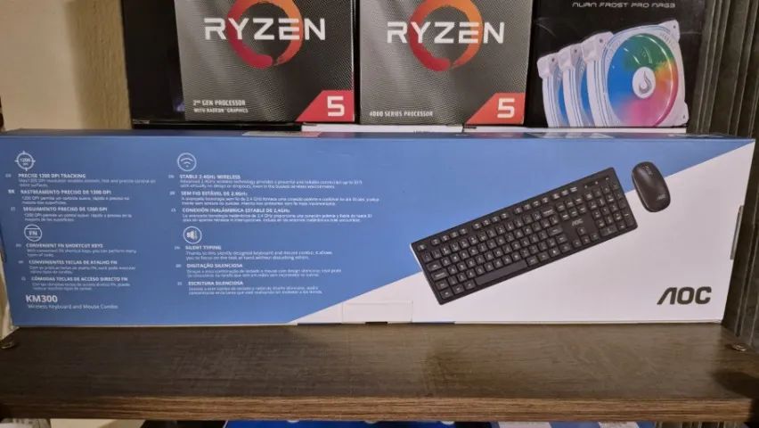 Kit teclado e mouse sem fio AOC, novo, lacrado, com garantia! - Foto 2
