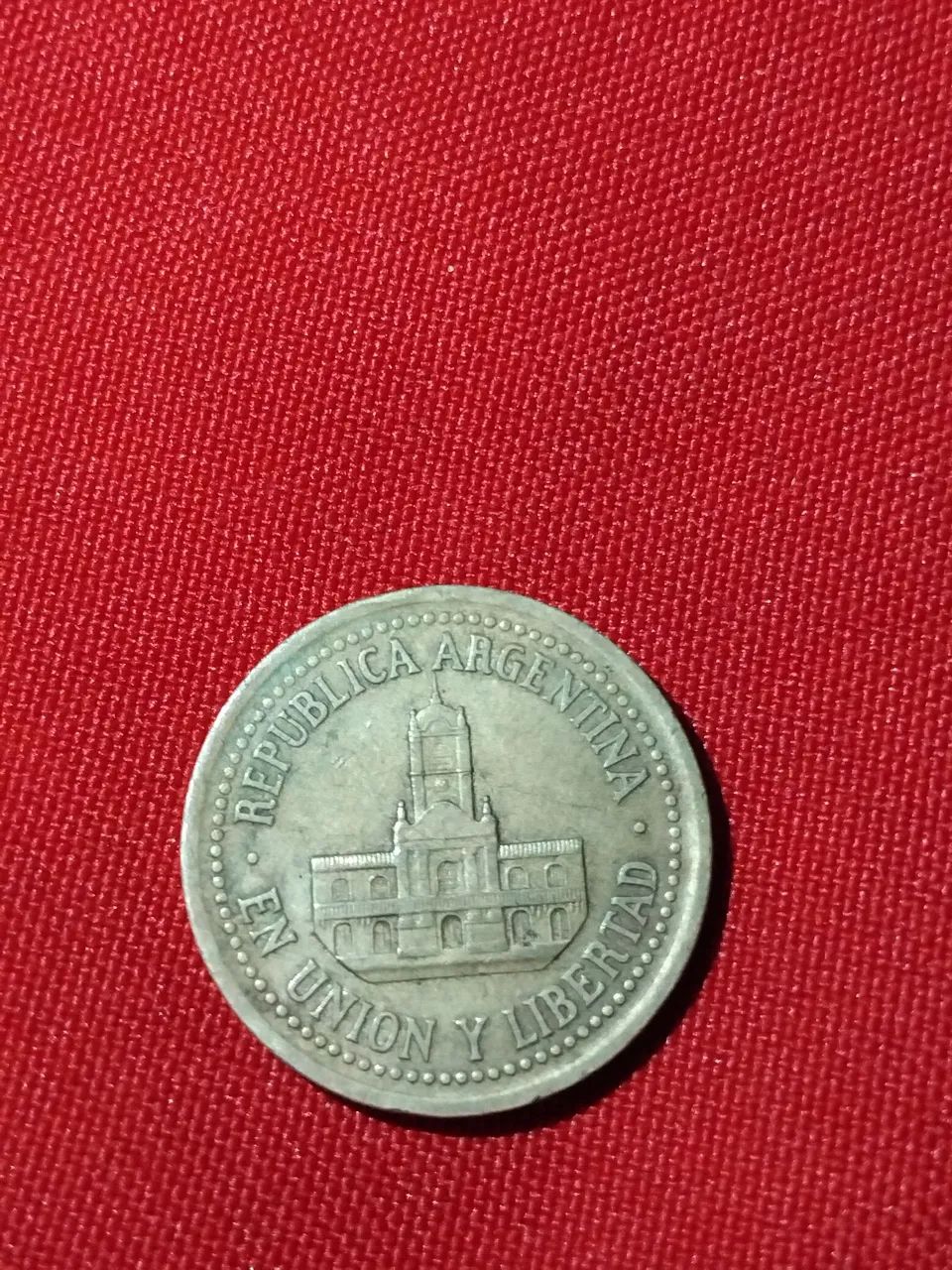 Moeda de 25 da Argentina 1992
