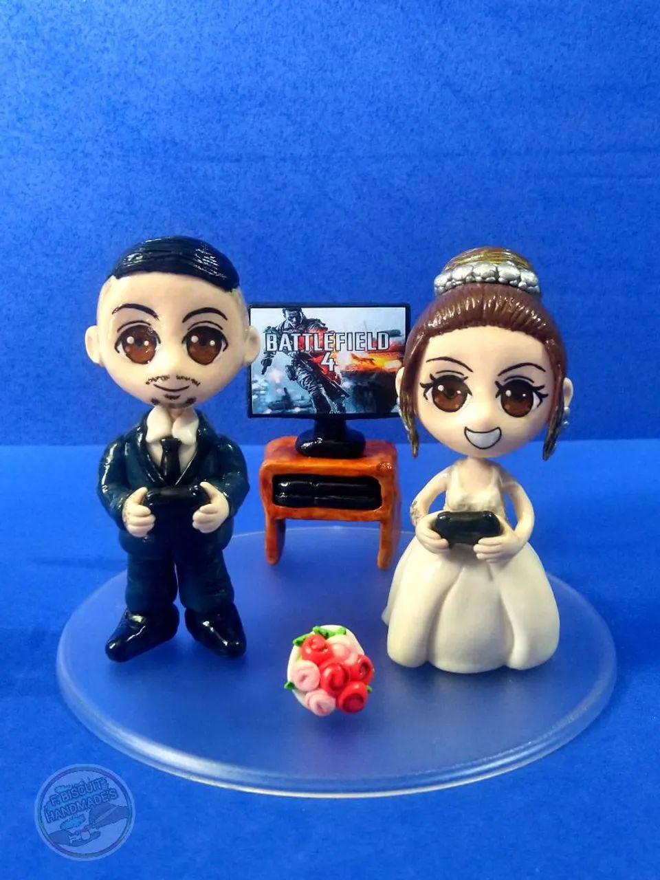 Topo de bolo de casamento (Aceito Encomendas)