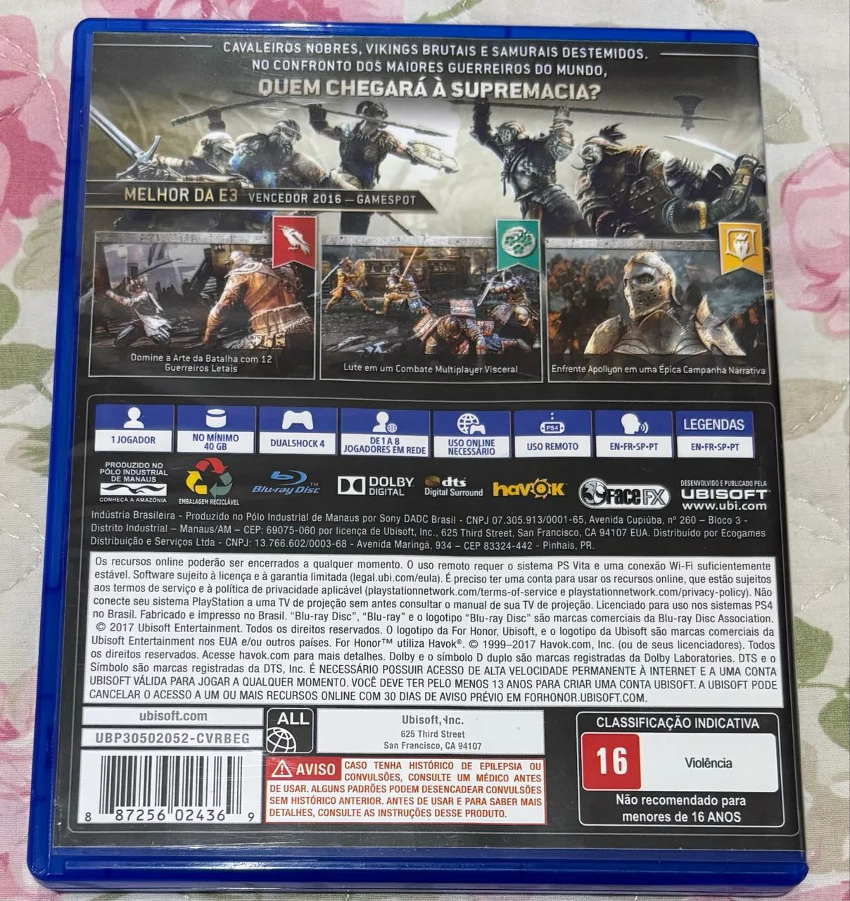 For Honor PS4 - Pouco usado  - Foto 2