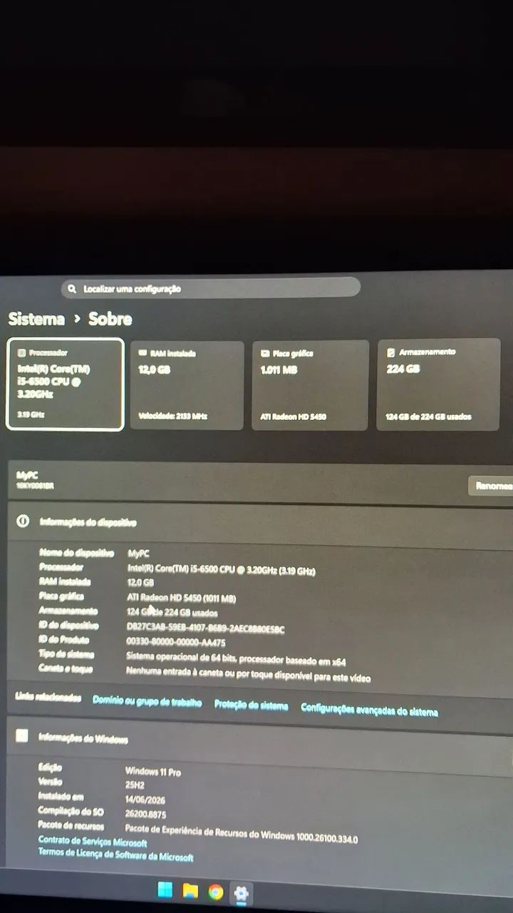 PC Gamer i5 6500 12gb ddr4 ssd250gb - Foto 4