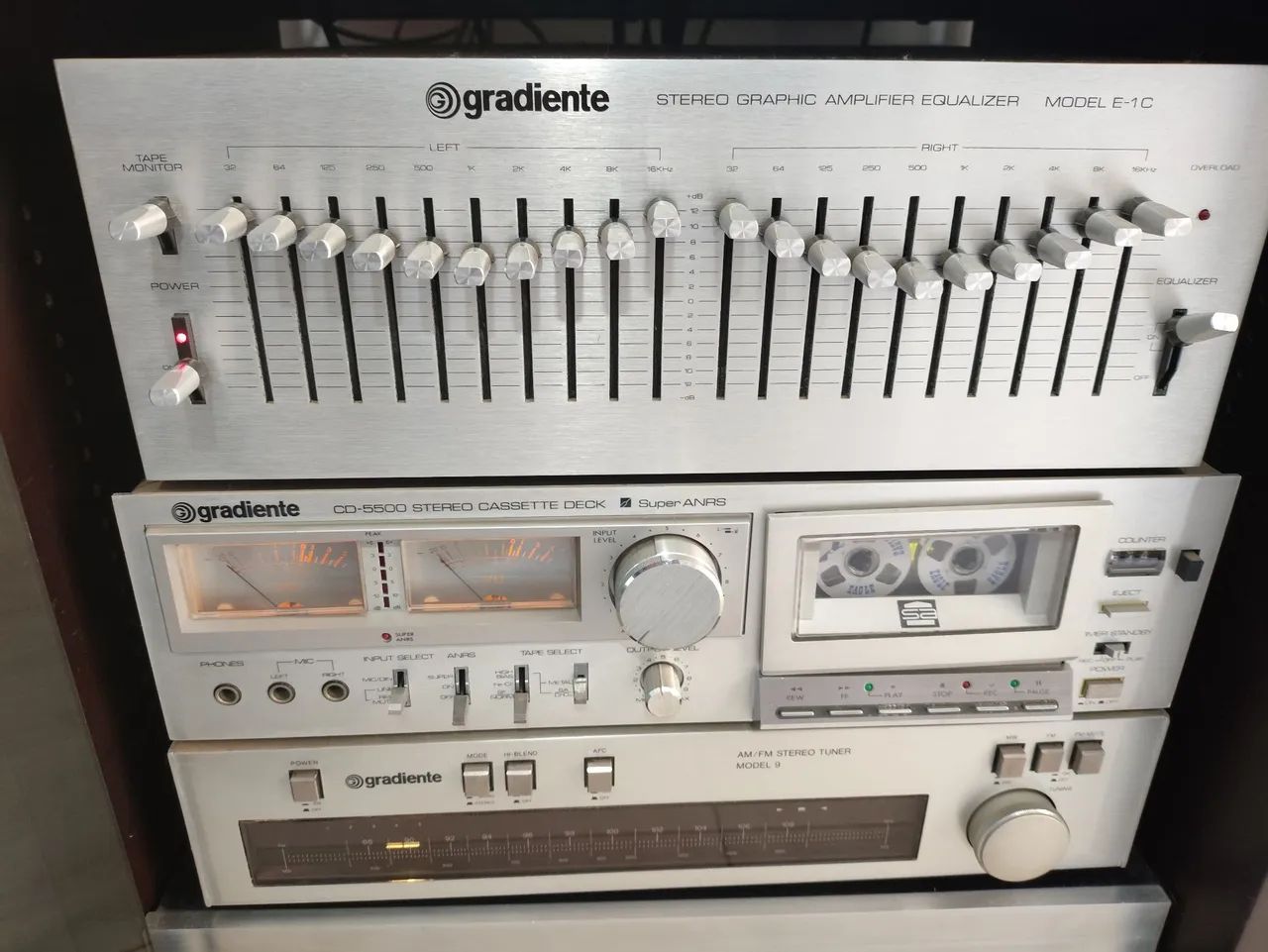 Maravilhoso set Gradiente, linha compo 100% original em perfeito funcionamento  - Foto 3
