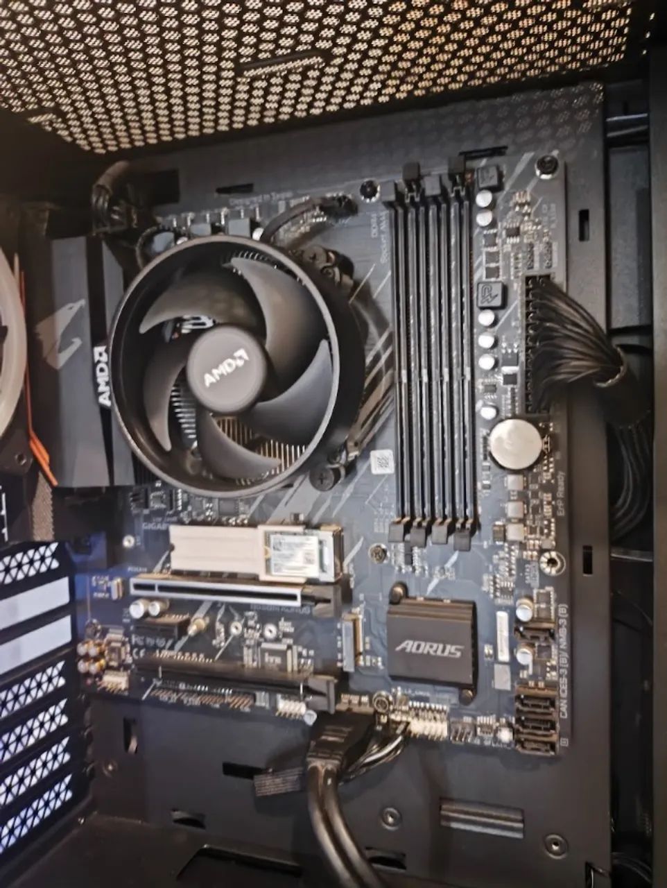 Kit placa mãe B550 aorus + ryzen 5 5600G - Foto 2