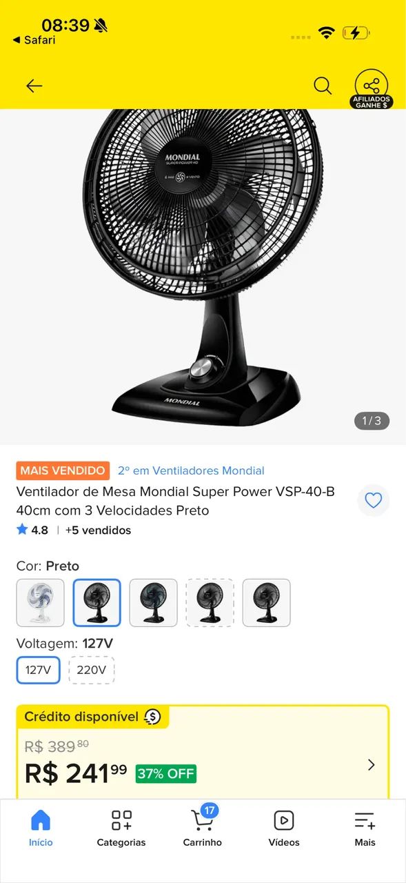  Ventilador de Mesa - Foto 5