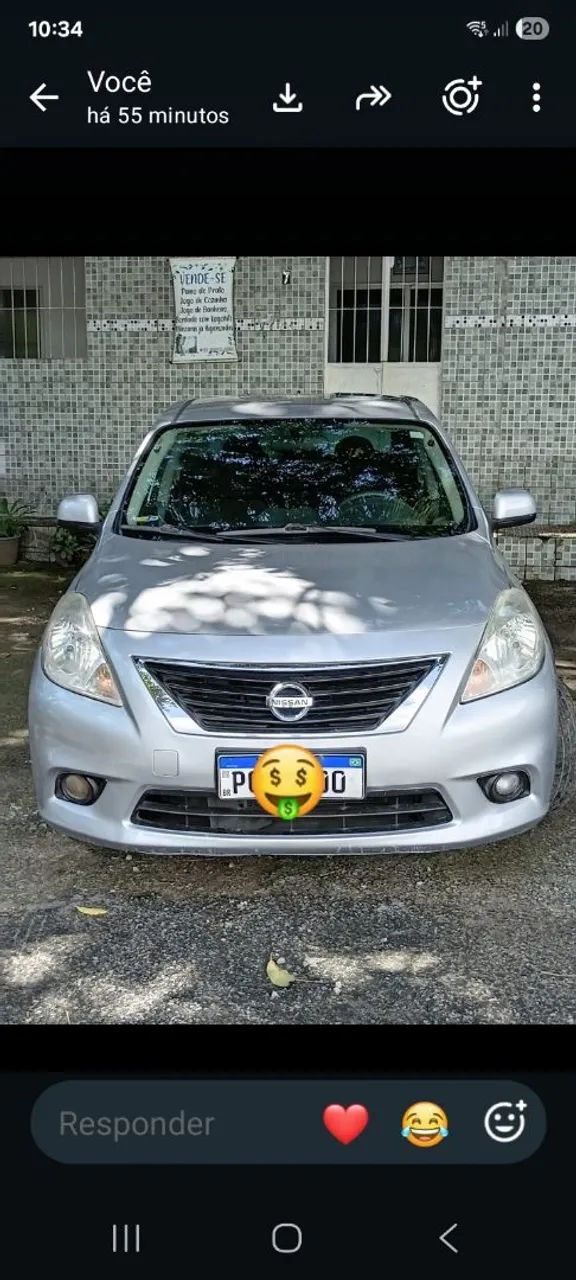 Nissan Versa VERSA SL 1.6 16V Flex Fuel 4p Mec. 2014