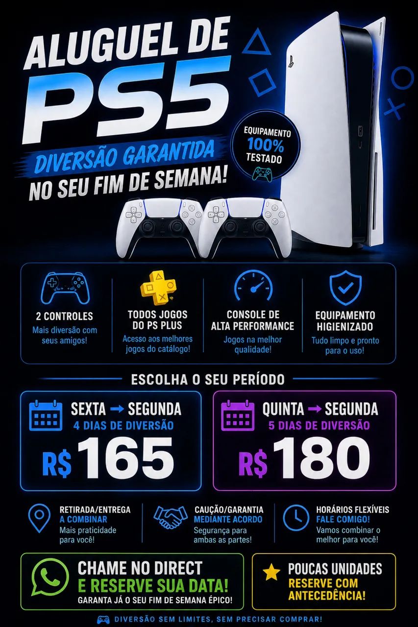 Aluguel PS5