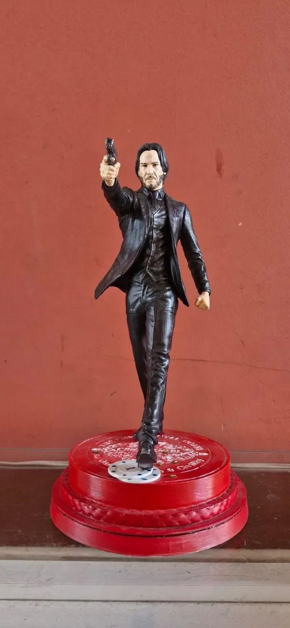BONECO DO JHON WICK EM IMPRESSÃO 3D - Foto 3