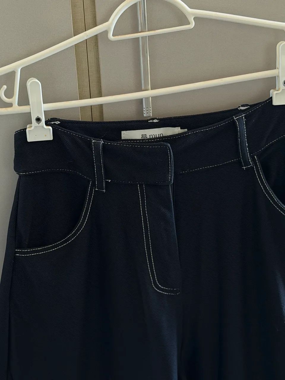 Calça wide leg preta - Tam 36 - Foto 4