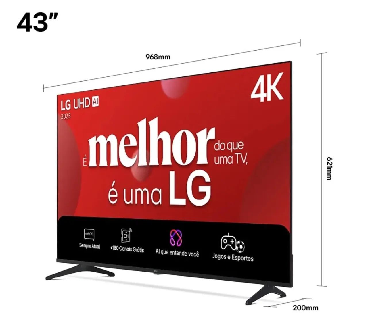 Smart TV LG 4K 43 polegadas  - Foto 2
