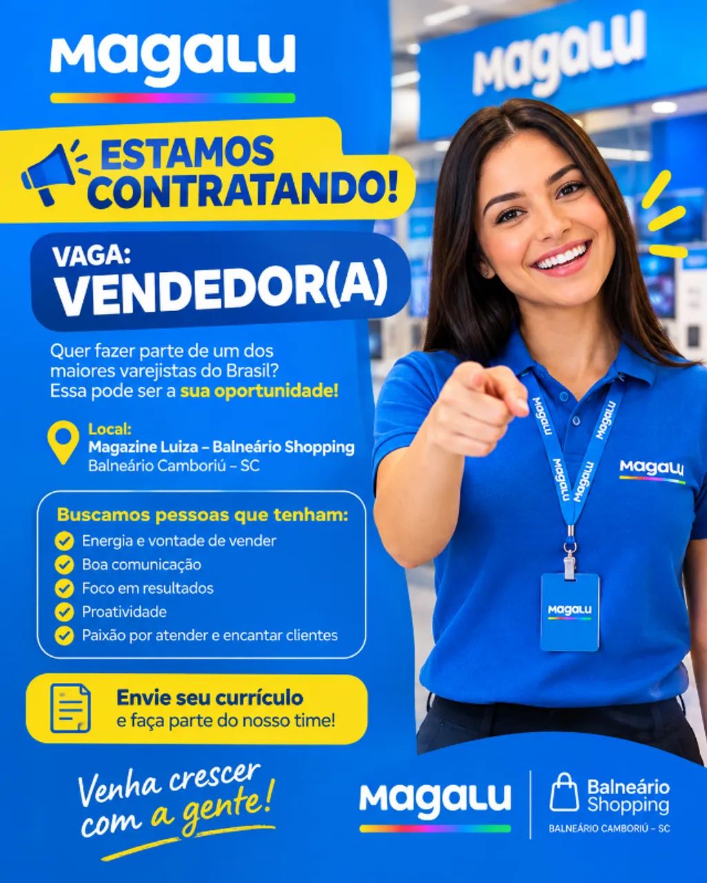 VAGA - VENDEDOR 