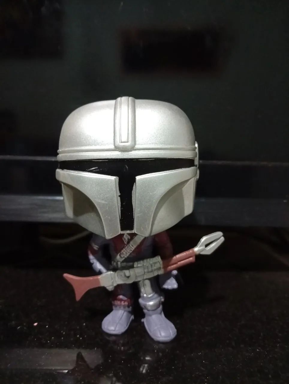 Boneco Mandalorian Star Wars tipo Pop 