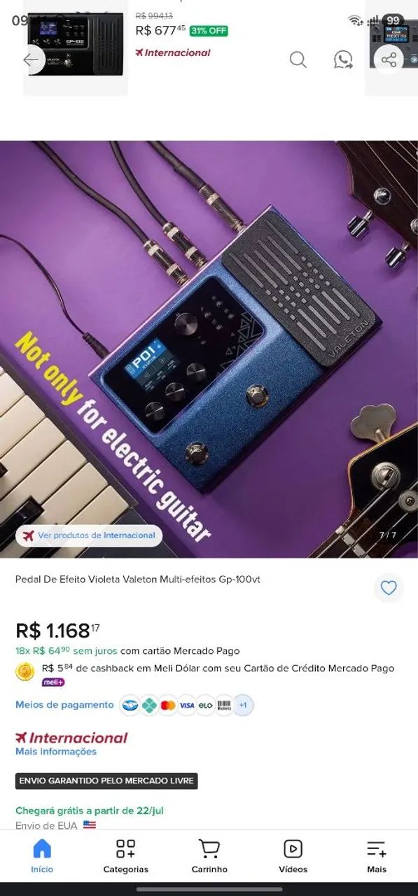 Gp 100 valeton VT na caixa - Foto 3