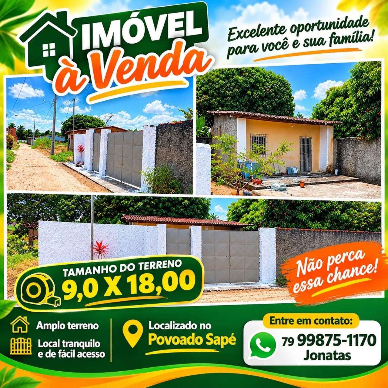 CASA A VENDA NO POVOADO SAPÉ 