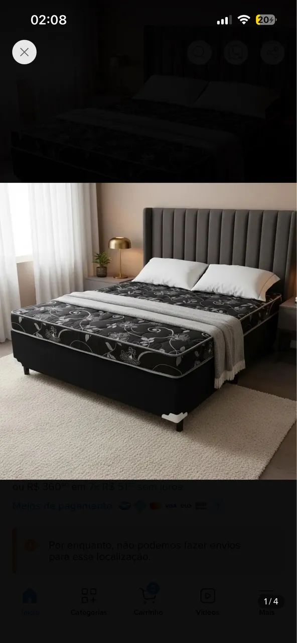 Cama box conjugada de casal