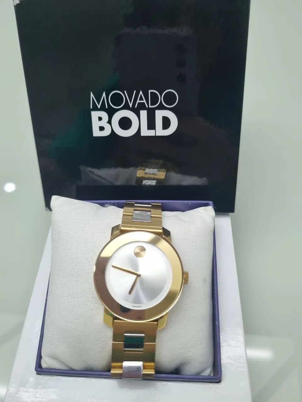 Relógio Feminino Movado Bold Ouro e Prata