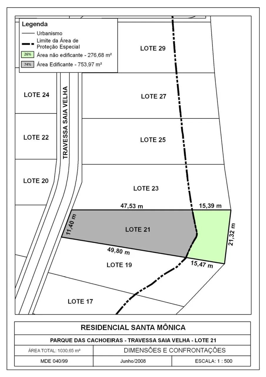Lote excelente no res. Santa Mônica - Foto 3