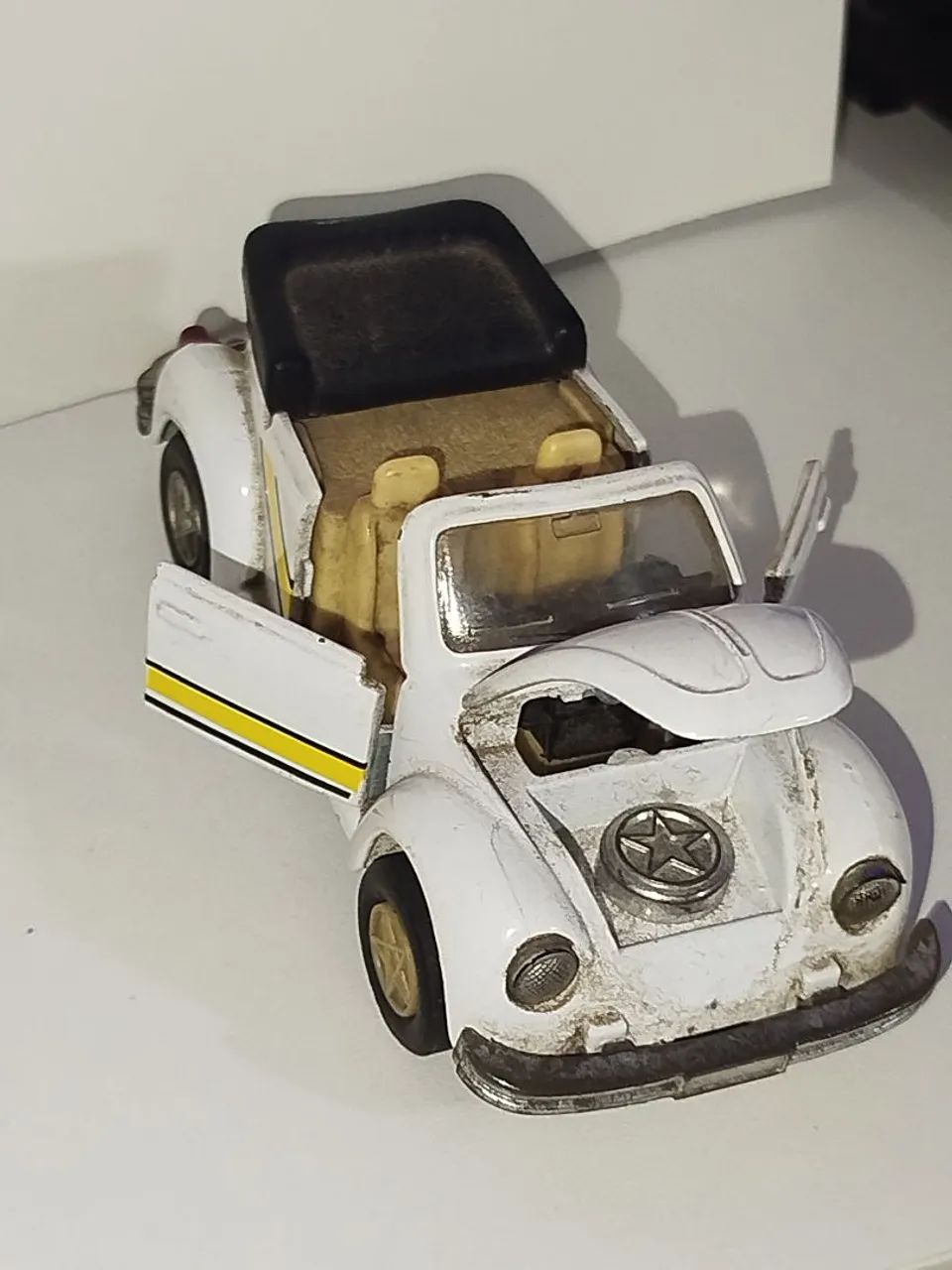 Fusca tt 101 Branco Escala 1:36 - Foto 3