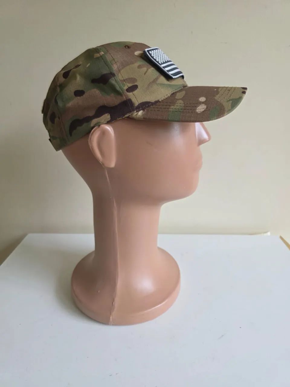 Boné Tático Camuflado + Patch Bandeira EUA | Ajustável - Foto 5