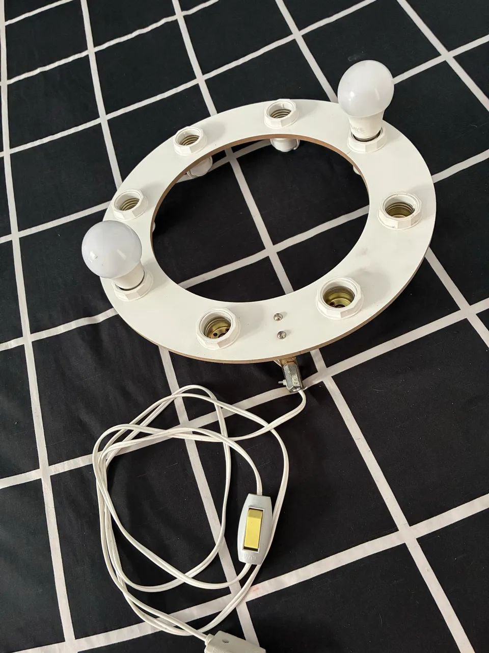 Ring light de lampada