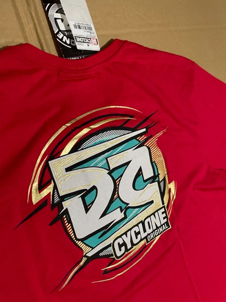 Camiseta Cyclone Red tam.: 3g . Original  - Foto 4