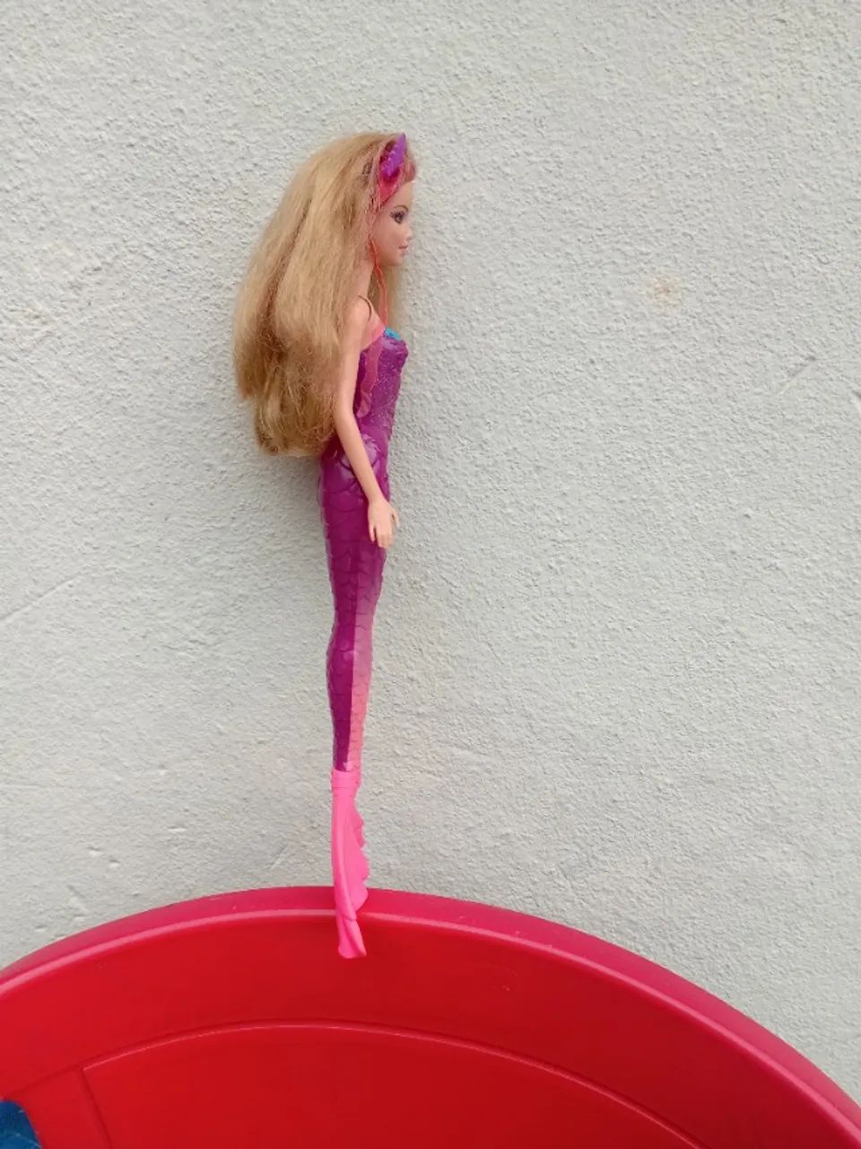 Boneca barbie sereia usada  - Foto 4
