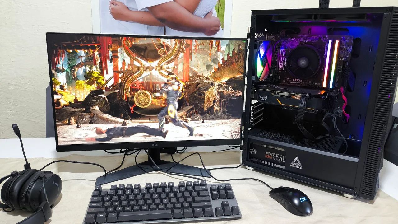 PC Gamer Completo - Rodando TUDO - Pego PS5, PS4, Series S ou Switch Desbloqueado no Abate - Foto 6