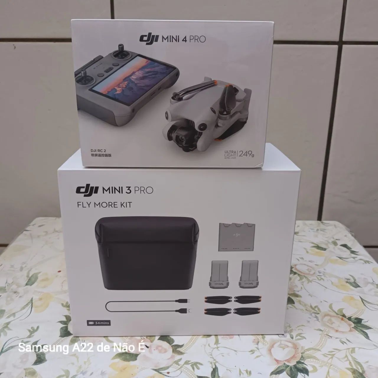 Drone dji mini 4 pro combo fly more plus com tela completo
