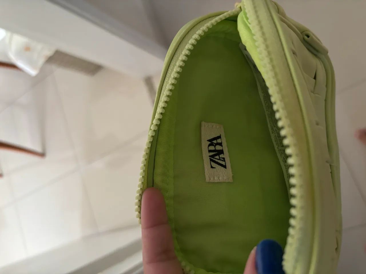 Bolsa Zara Verde Lima Trançada com Alça - Foto 4