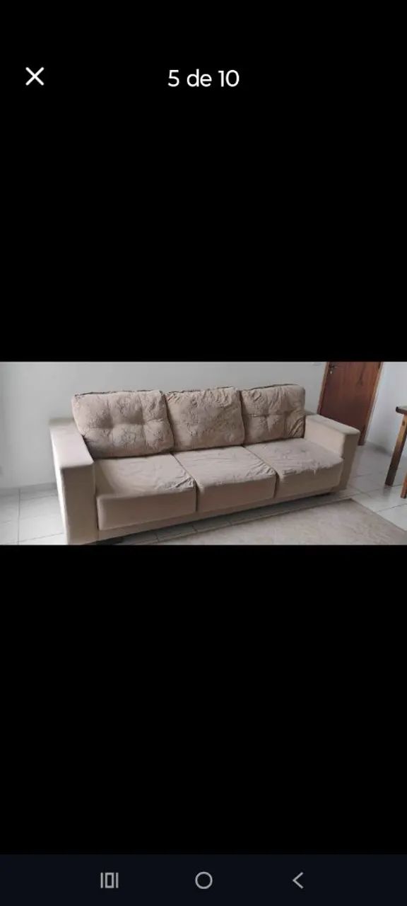 SOFÁ 3 LUGARES, TRANSFORMA EM CAMA  - Foto 3