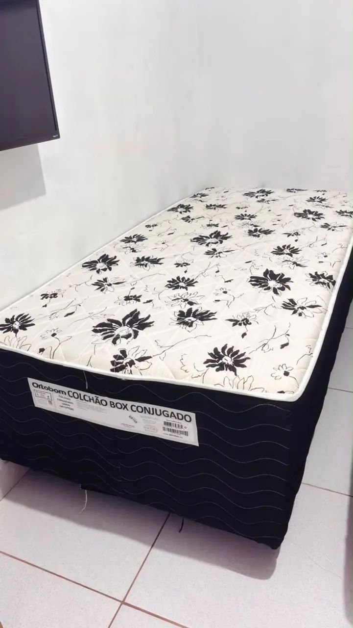 Cama box bem conservada