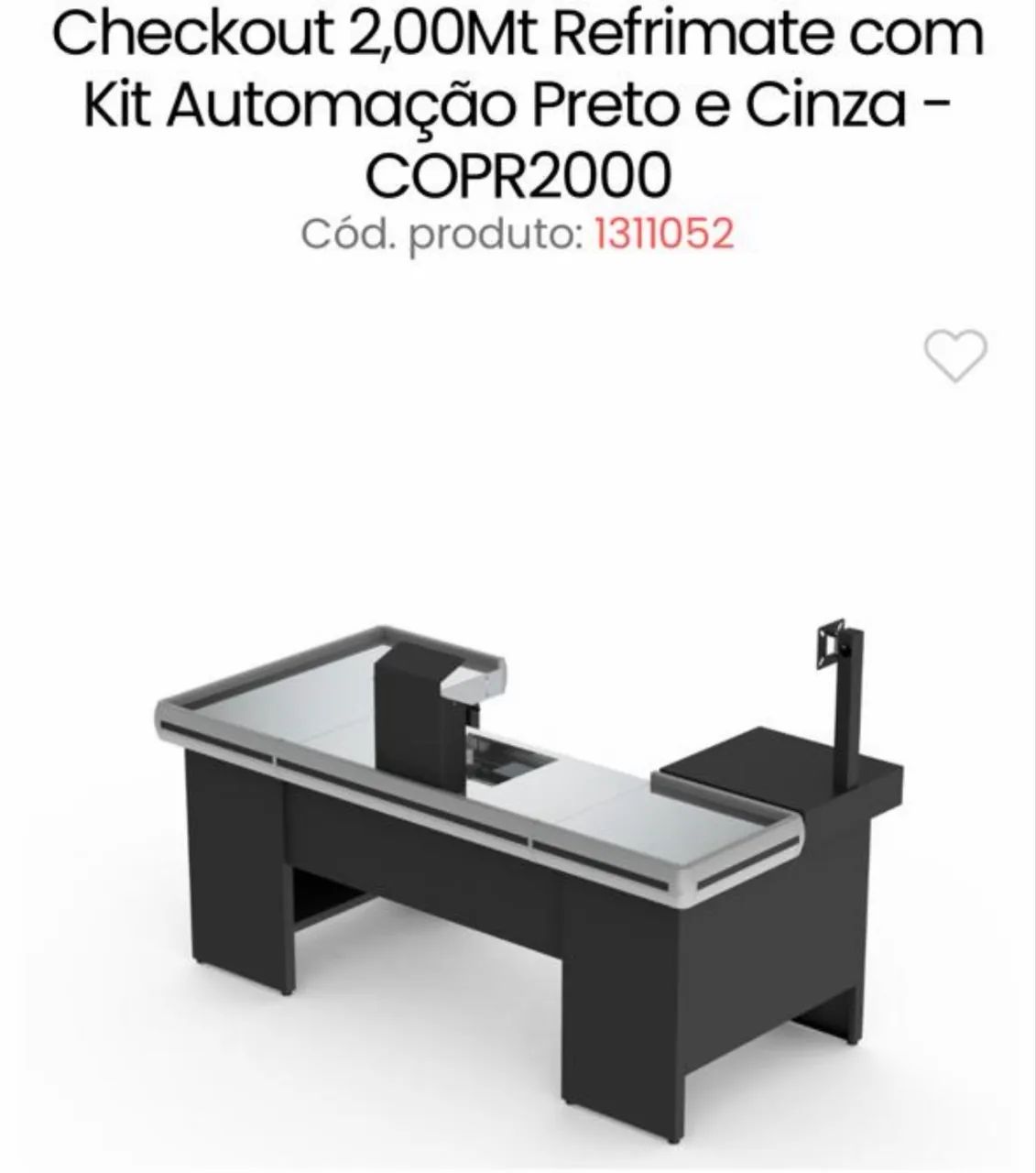 Checkout 2.00 mt Refrimate com Balança 