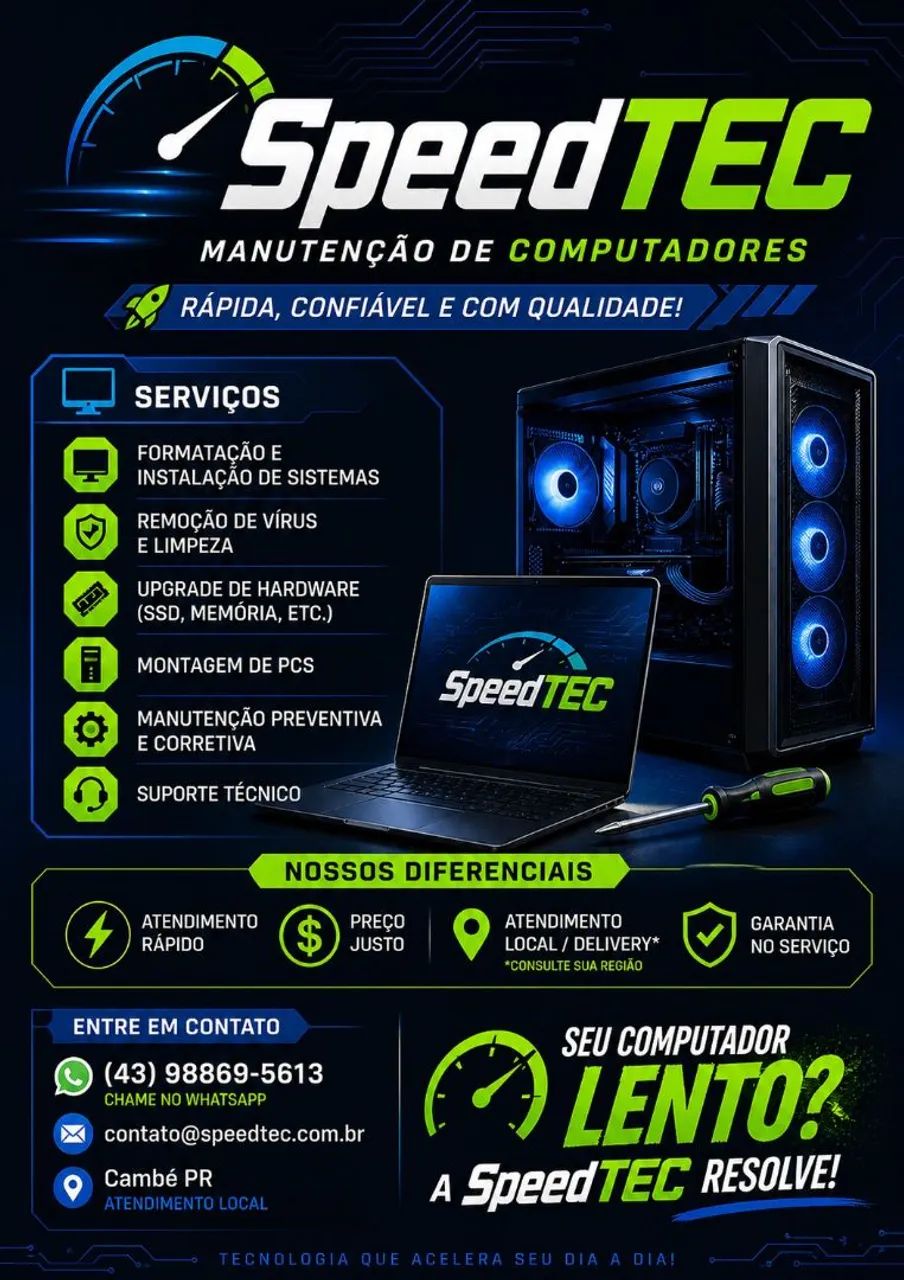 Assistência Técnica de notebook e pc 
