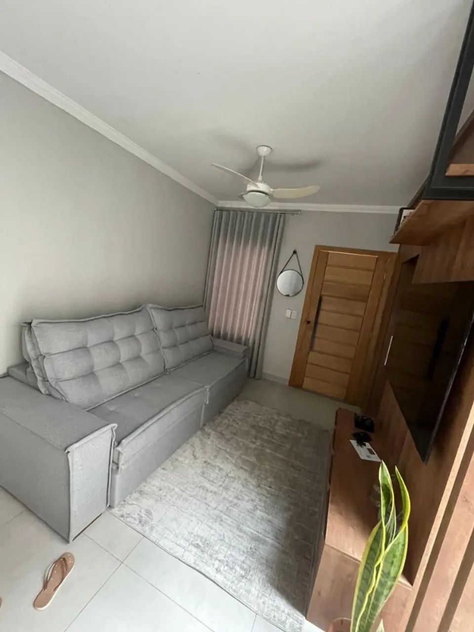 Sofá retrátil e reclinável de linho - Foto 3