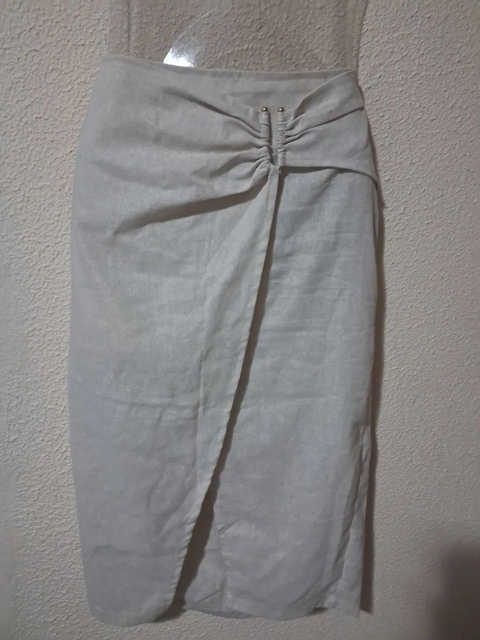 Saia de linho M veste 42 - Foto 3