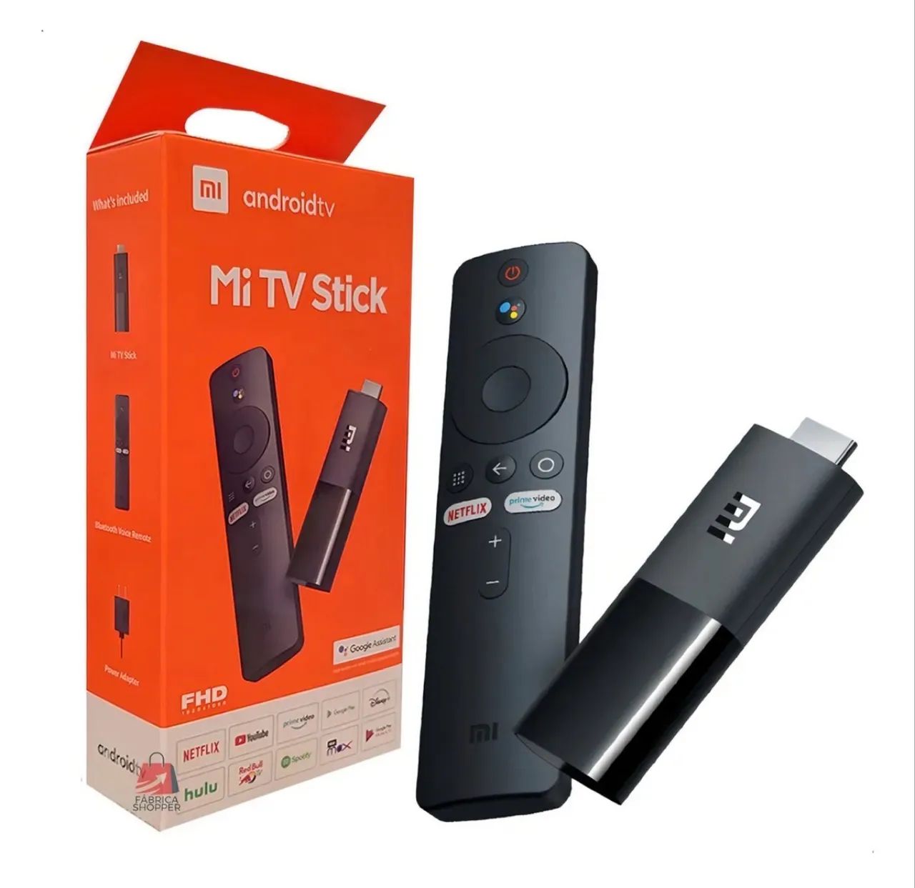 Tv Box Mi Stick Xiaomi Android Full Hd Versão Global Cor Preto 