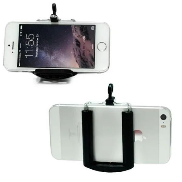 Suporte Celular Smartphone com Rosca para Tripé, Pau de Selfie e Monopod - Foto 4