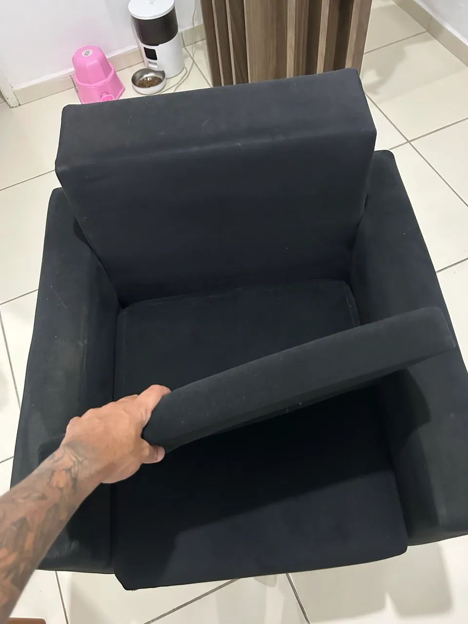 2 Poltronas Giratórias Pretas - Confortáveis e em Ótimo Estado - Foto 4