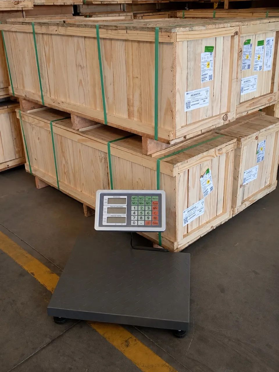 Balança Digital Para Pesar Caixas 700kg Sem Coluna 45x60cm