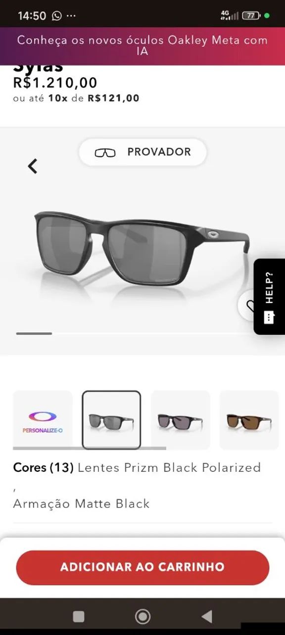 Óculos de Sol Oakley Sylas (Original) - Foto 4