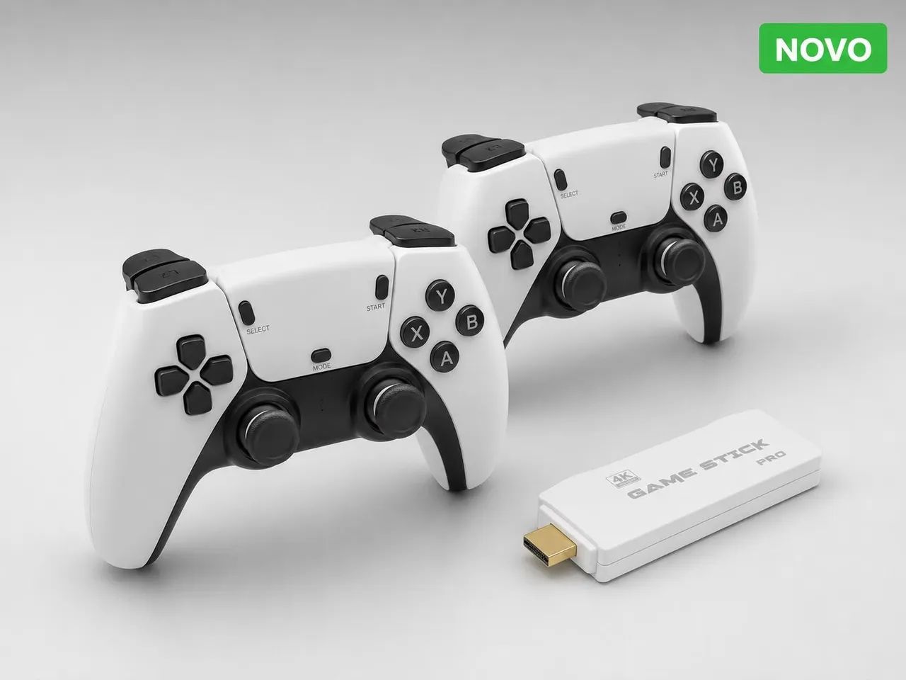 Game Stick Pro 4K com 2 Controles Sem Fio 2.4G - Foto 2